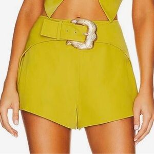 Cult Gaia mioria western Belted Shorts